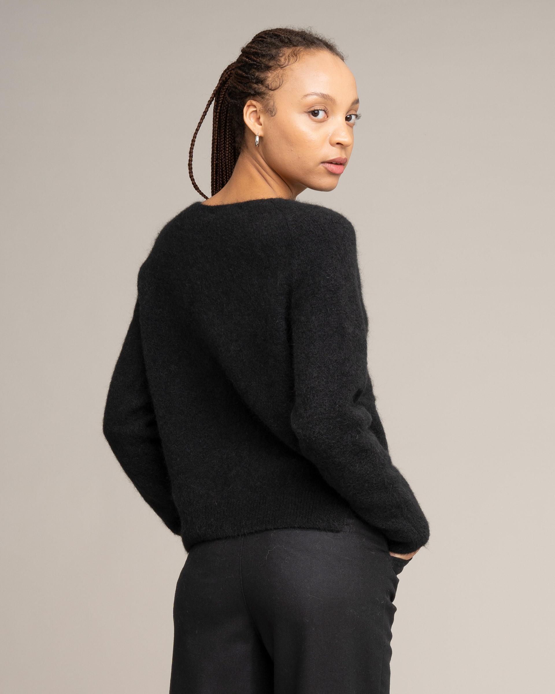 JOHNNYLOVE Alicia Sweater Black Damen Mohair Pullover schwarz